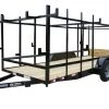 6.4x16 Straight Deck Tandem Utility Trailer 4.5ft Ladder Racks -Cheap Trailers Store trailer 5. 1