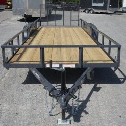 6.4x20 Grey Powder Coated Dovetail Utility Trailer -Cheap Trailers Store untitled grey.1 1