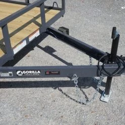 6.4x20 Grey Powder Coated Dovetail Utility Trailer -Cheap Trailers Store untitled grey.10 1