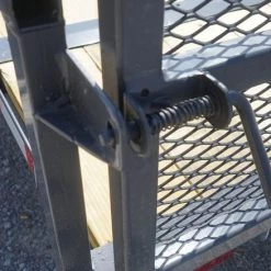 6.4x20 Grey Powder Coated Dovetail Utility Trailer -Cheap Trailers Store untitled grey.11 1