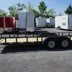 6.4x20 Grey Powder Coated Dovetail Utility Trailer -Cheap Trailers Store untitled grey.3 1