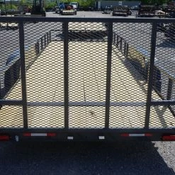 6.4x20 Grey Powder Coated Dovetail Utility Trailer -Cheap Trailers Store untitled grey.5 1