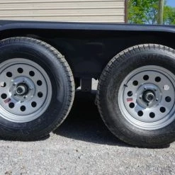 6.4x20 Grey Powder Coated Dovetail Utility Trailer -Cheap Trailers Store untitled grey.7 1