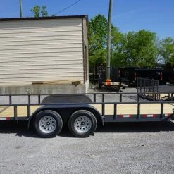 6.4x20 Grey Powder Coated Dovetail Utility Trailer -Cheap Trailers Store untitled grey.8 1